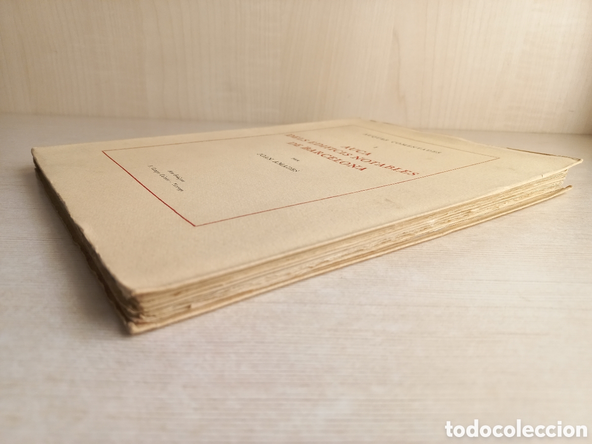 Libros antiguos: Auques Comentades I. Auca dels edificis notables de Barcelona. Joan Amades. Numerado. Limitada. - Foto 3