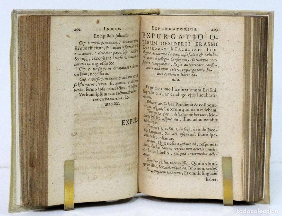 Libros antiguos: INDEX EXPURGATORIUS LIBRORUM. 1609. [&Iacute;ndice de libros prohibidos] - Foto 5