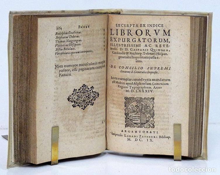 Libros antiguos: INDEX EXPURGATORIUS LIBRORUM. 1609. [&Iacute;ndice de libros prohibidos] - Foto 6