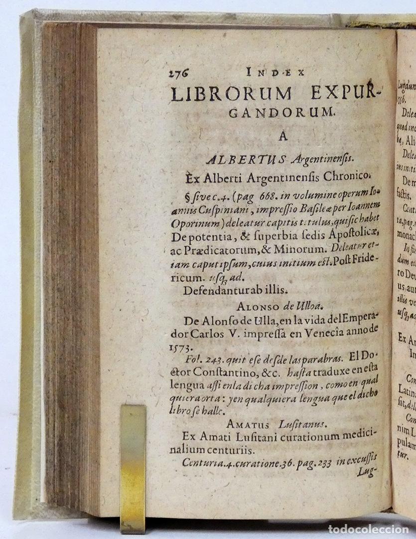 Libros antiguos: INDEX EXPURGATORIUS LIBRORUM. 1609. [&Iacute;ndice de libros prohibidos] - Foto 7