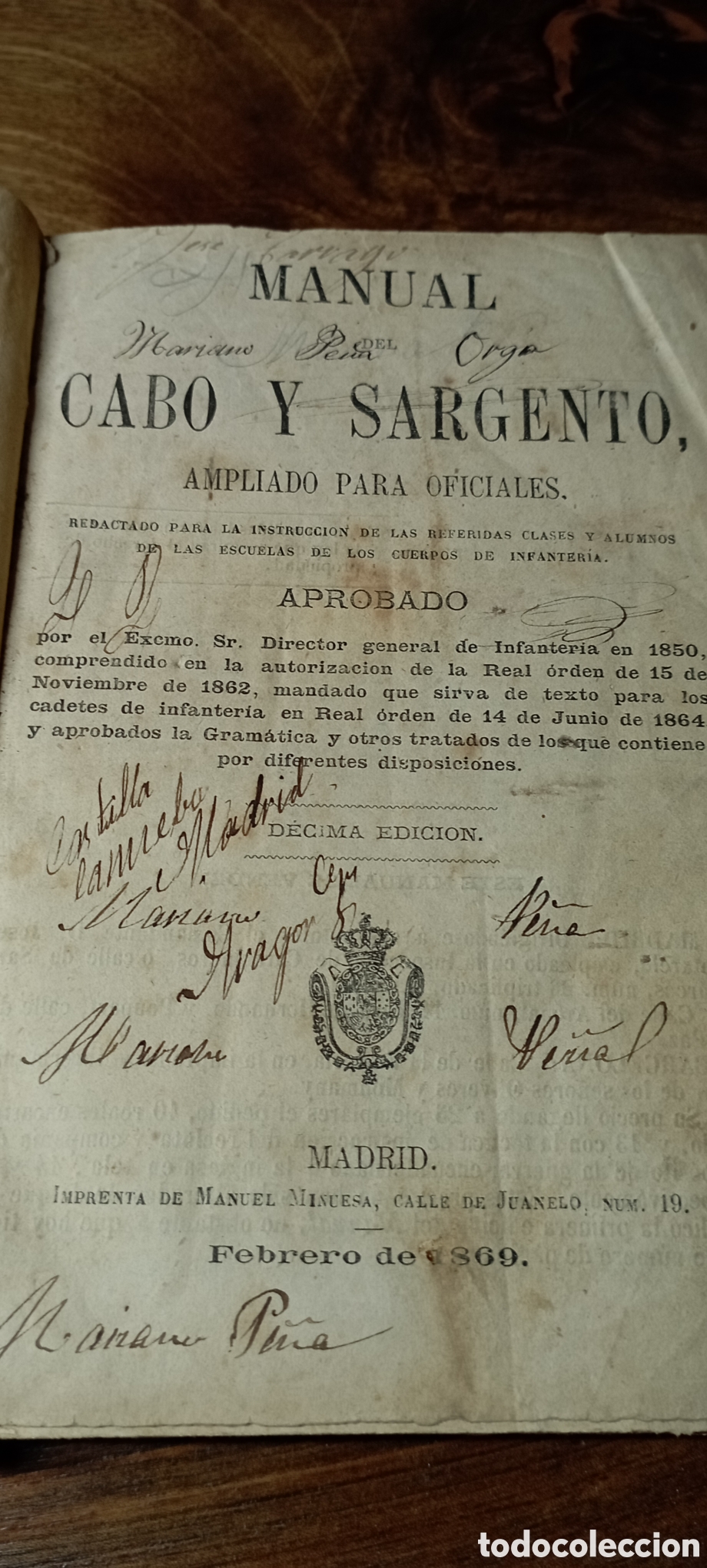 Libros antiguos: Libro MANUAL DEL CABO Y SARGENTO 1869 - Foto 8