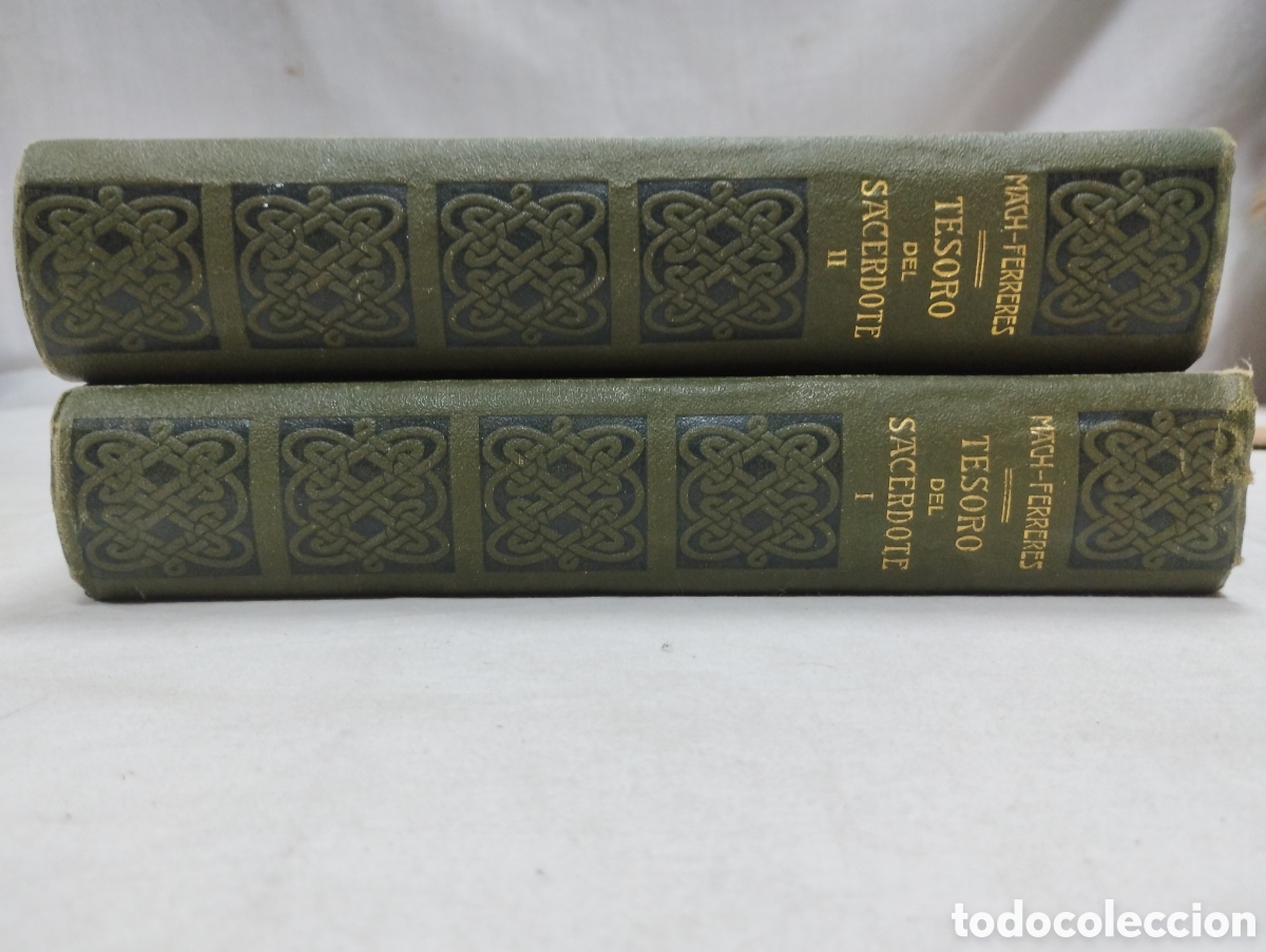 Libros antiguos: Tesoro del sacerdote. Mach-Ferreres, 1927 - Foto 3