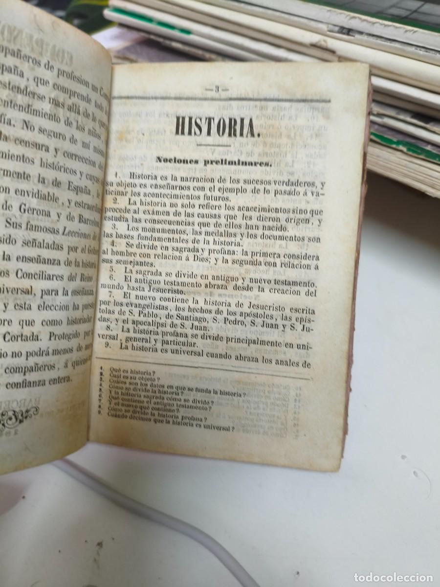 Libros antiguos: Compendio de Historia de Espa&ntilde;a. Miguel Ara&ntilde;o. 1861. - Foto 2