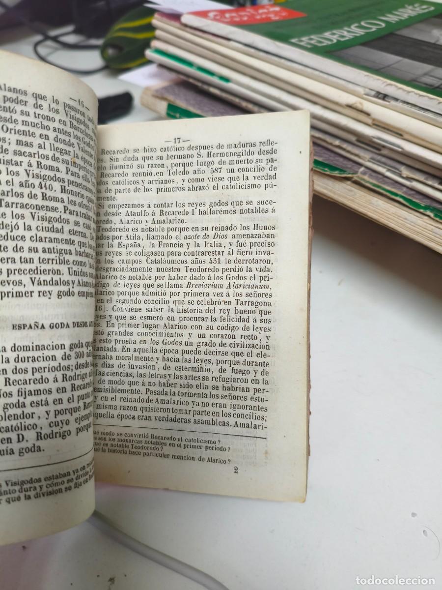 Libros antiguos: Compendio de Historia de Espa&ntilde;a. Miguel Ara&ntilde;o. 1861. - Foto 3