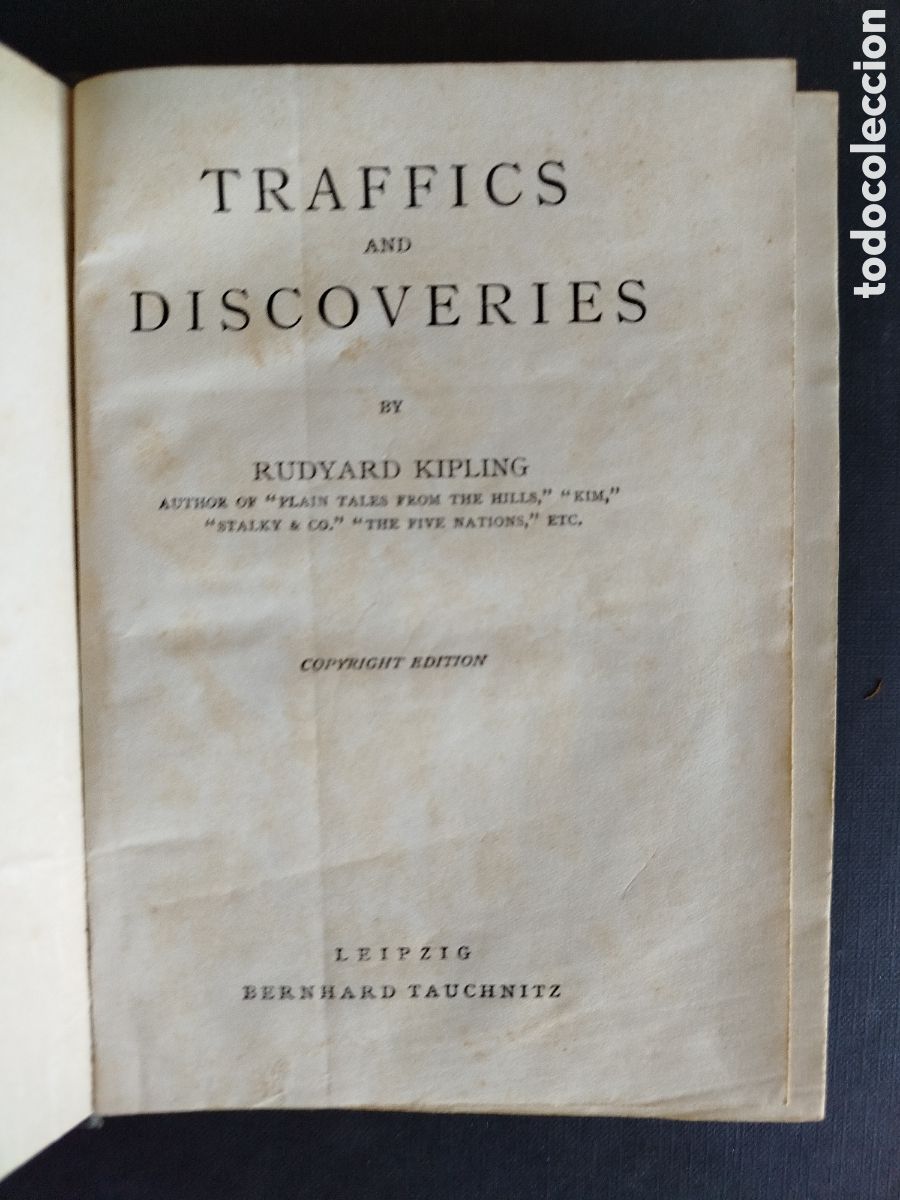 Libros antiguos: RUDYARD KIPLING. &rdquo; TRAFFICS AND DISCOVERIES&rdquo; 1926 ? - Foto 2