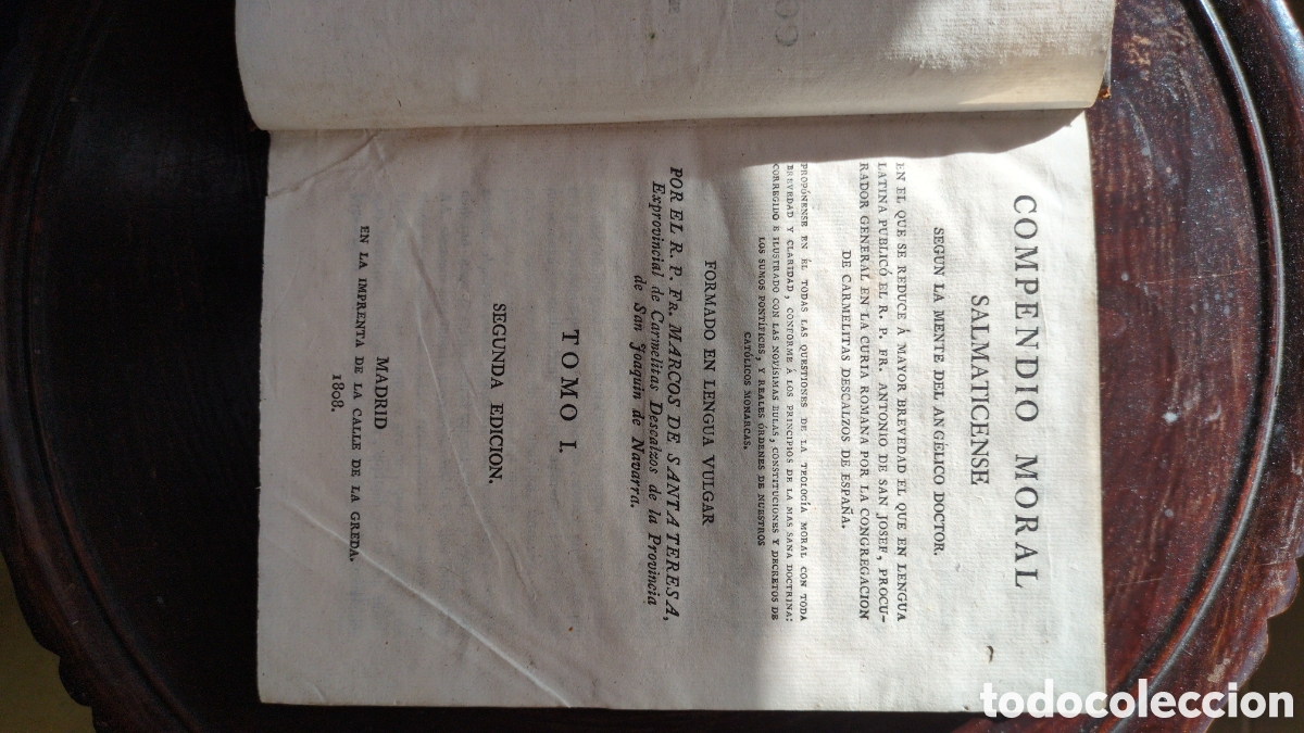 Libros antiguos: Compendio moral salmaticense 2edicion 1808 - Foto 2
