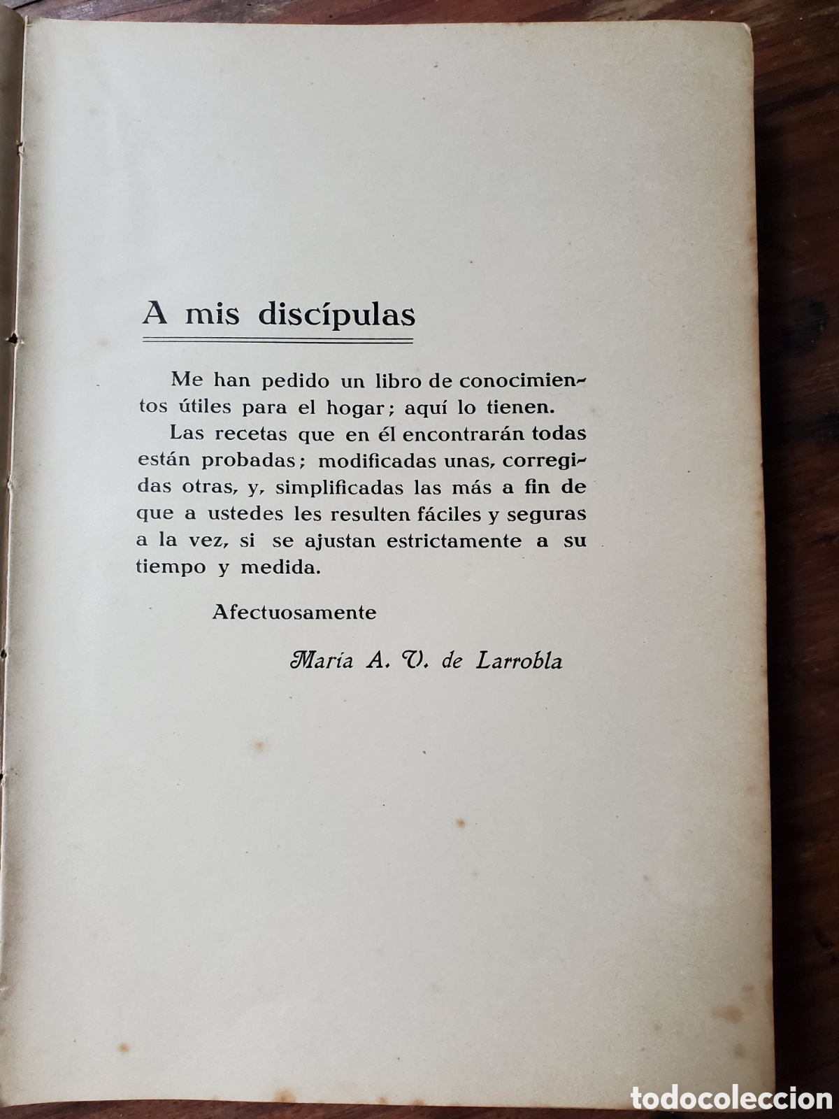 Libros antiguos: La Cocinera del Hogar, a&ntilde;o 1923, Montevideo - Foto 3