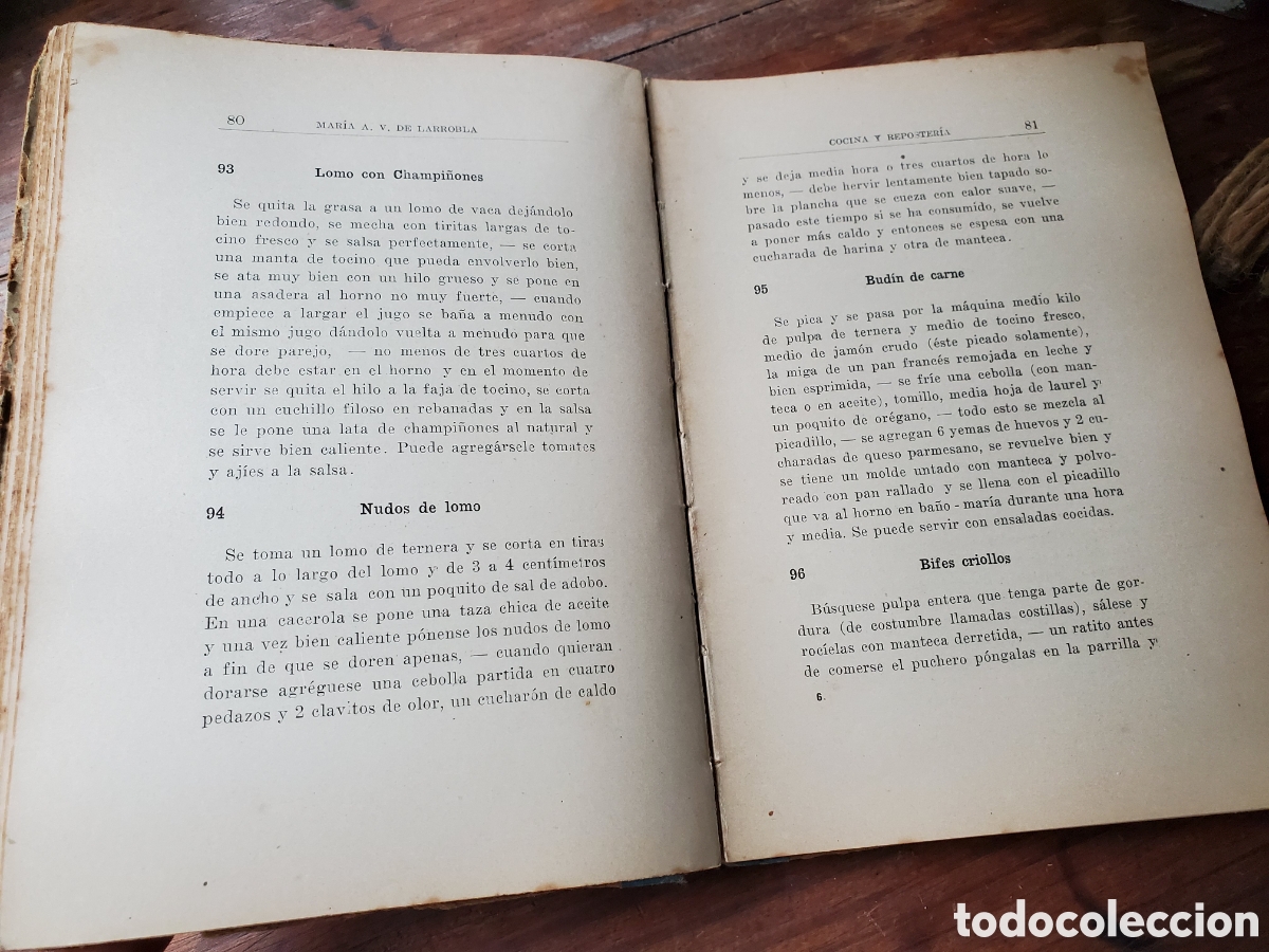 Libros antiguos: La Cocinera del Hogar, a&ntilde;o 1923, Montevideo - Foto 5