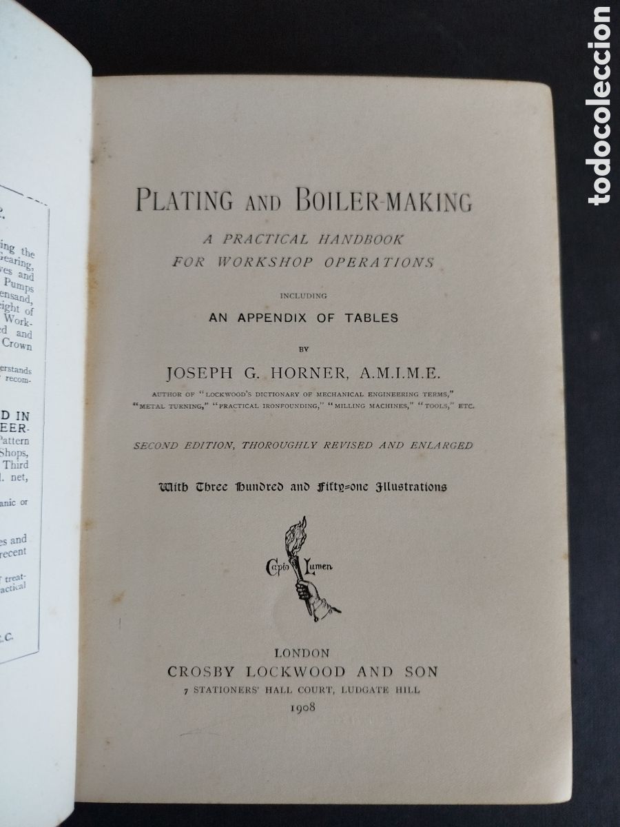 Libros antiguos: PLATING AND BOILER-MAKING. JOSEPH HORNER.1908 - Foto 2