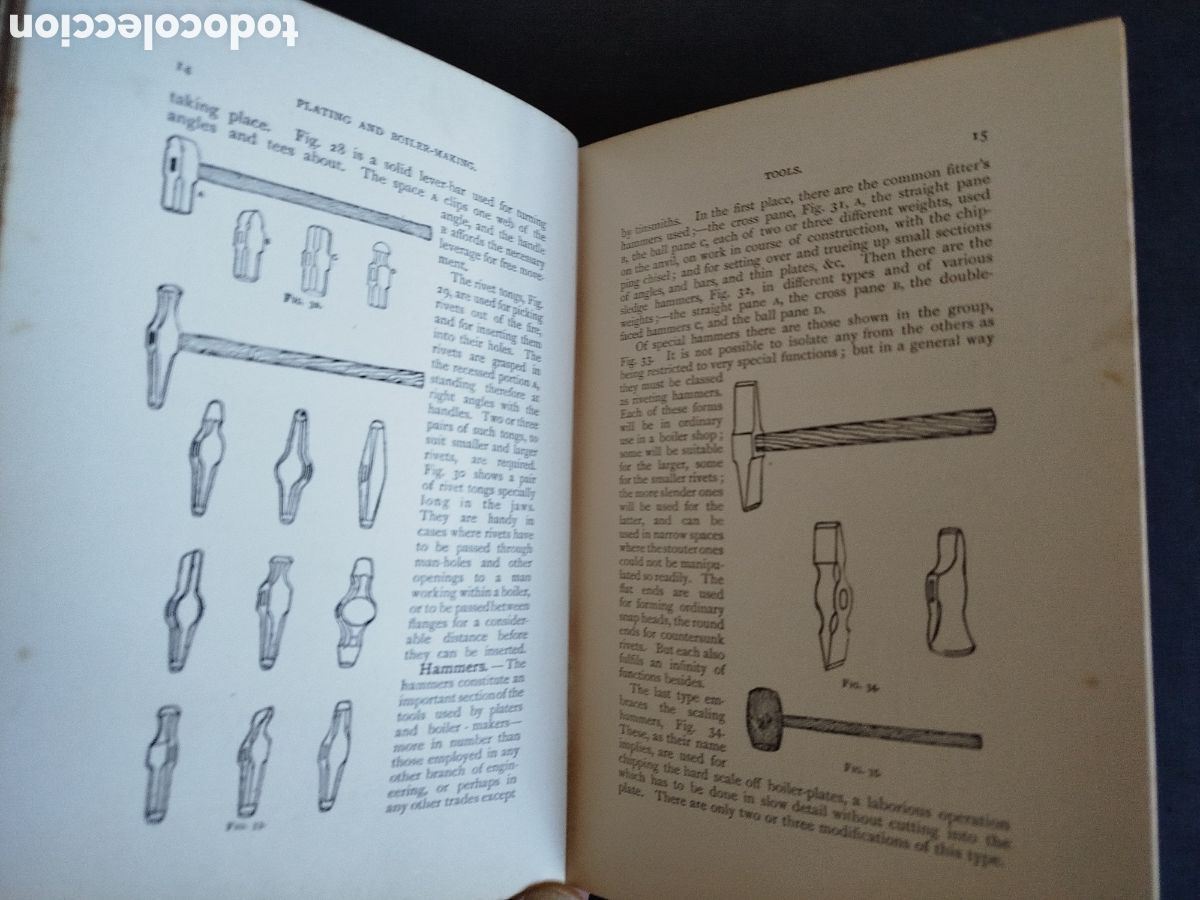 Libros antiguos: PLATING AND BOILER-MAKING. JOSEPH HORNER.1908 - Foto 3