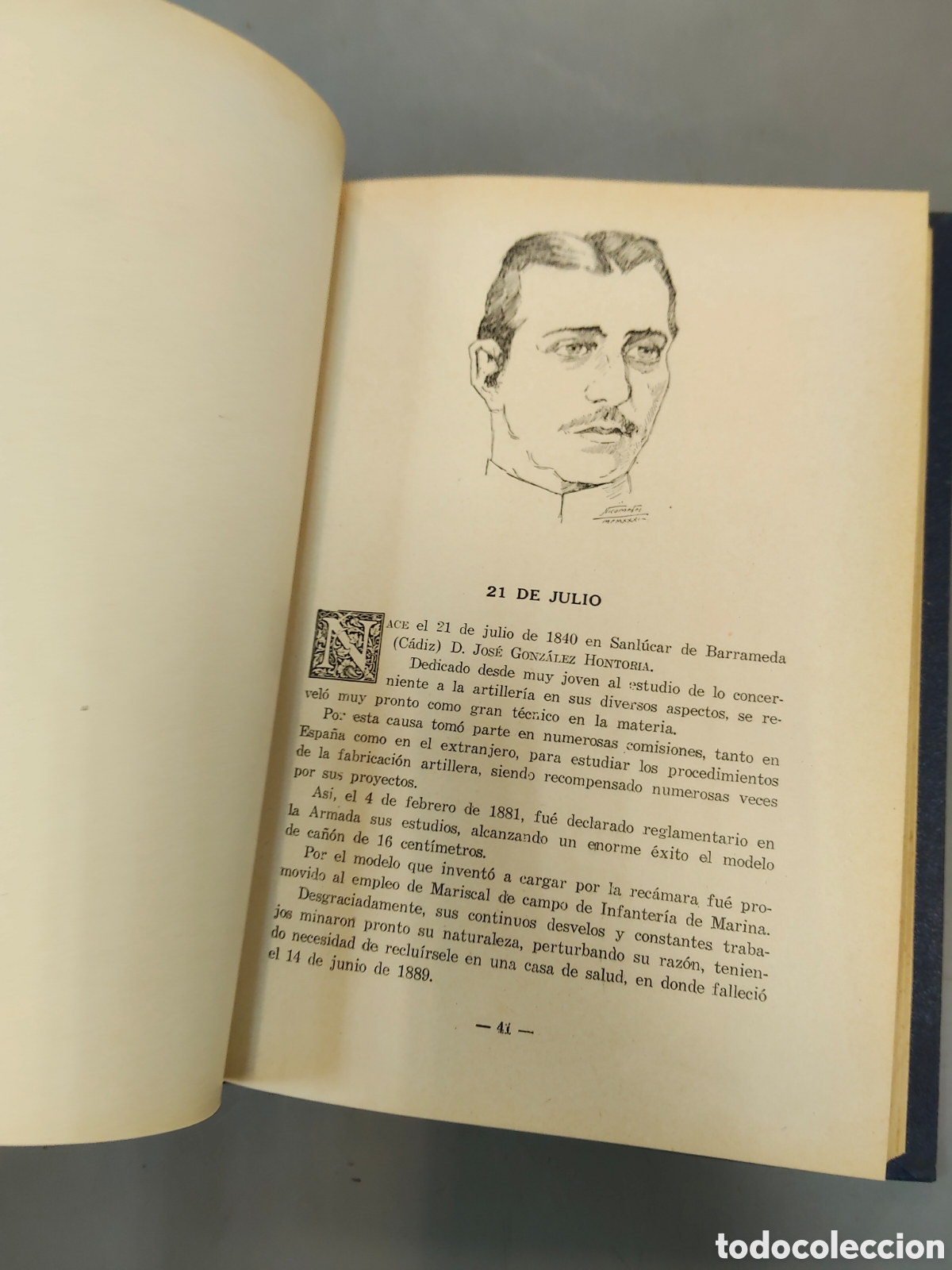 Libros antiguos: Calendario Efemerico de Ejercito y Armada - Foto 8