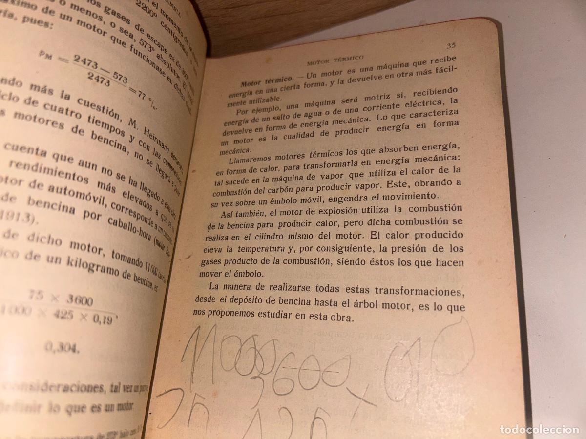 Libros antiguos: El motor de explosion E. Petit Gustavo Gili / 1936 / - Foto 4