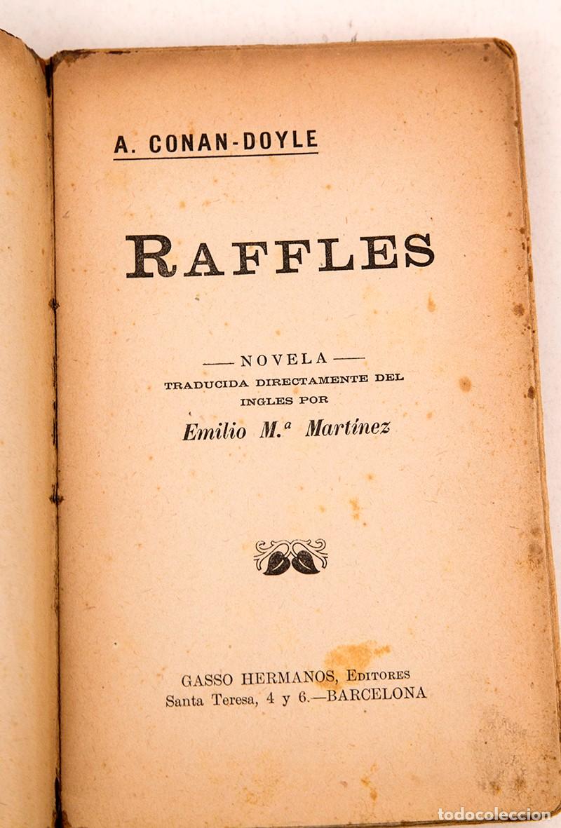 Libros antiguos: CONAN DOYLE - RAFFLES - RARO - SHERLOCK HOLMES - Foto 3