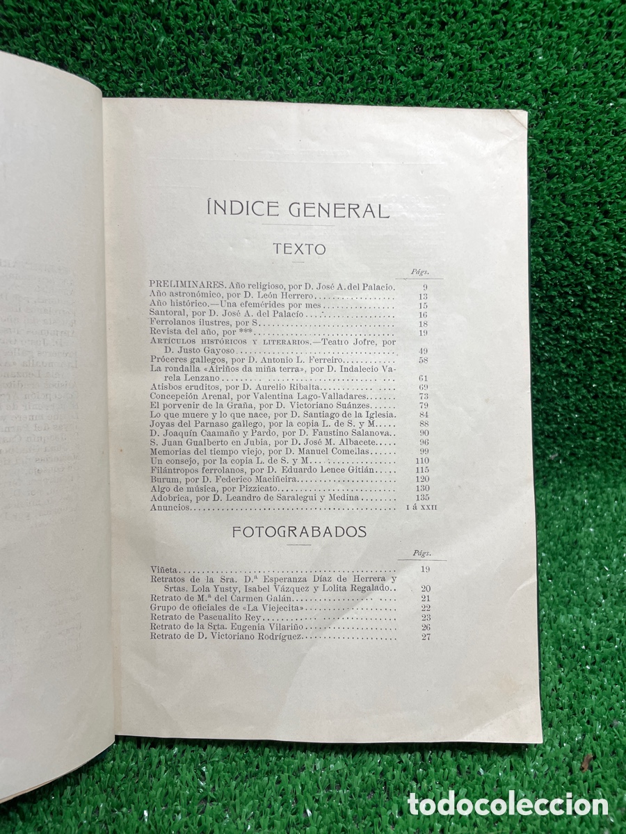 Libros antiguos: Almanaque de Ferrol 1909 - Leandro de Saralegui- B4 - Foto 5