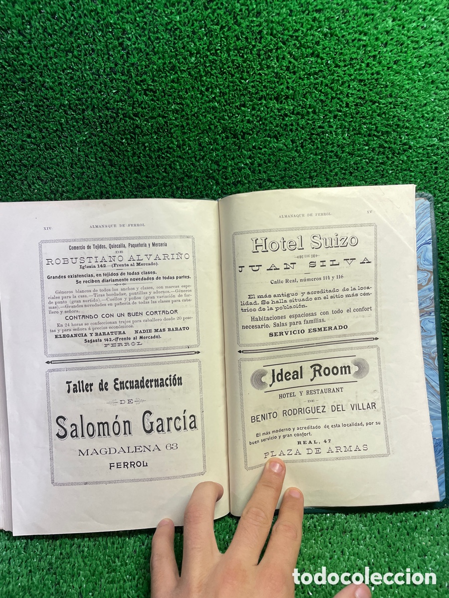 Libros antiguos: Almanaque de Ferrol 1909 - Leandro de Saralegui- B4 - Foto 10