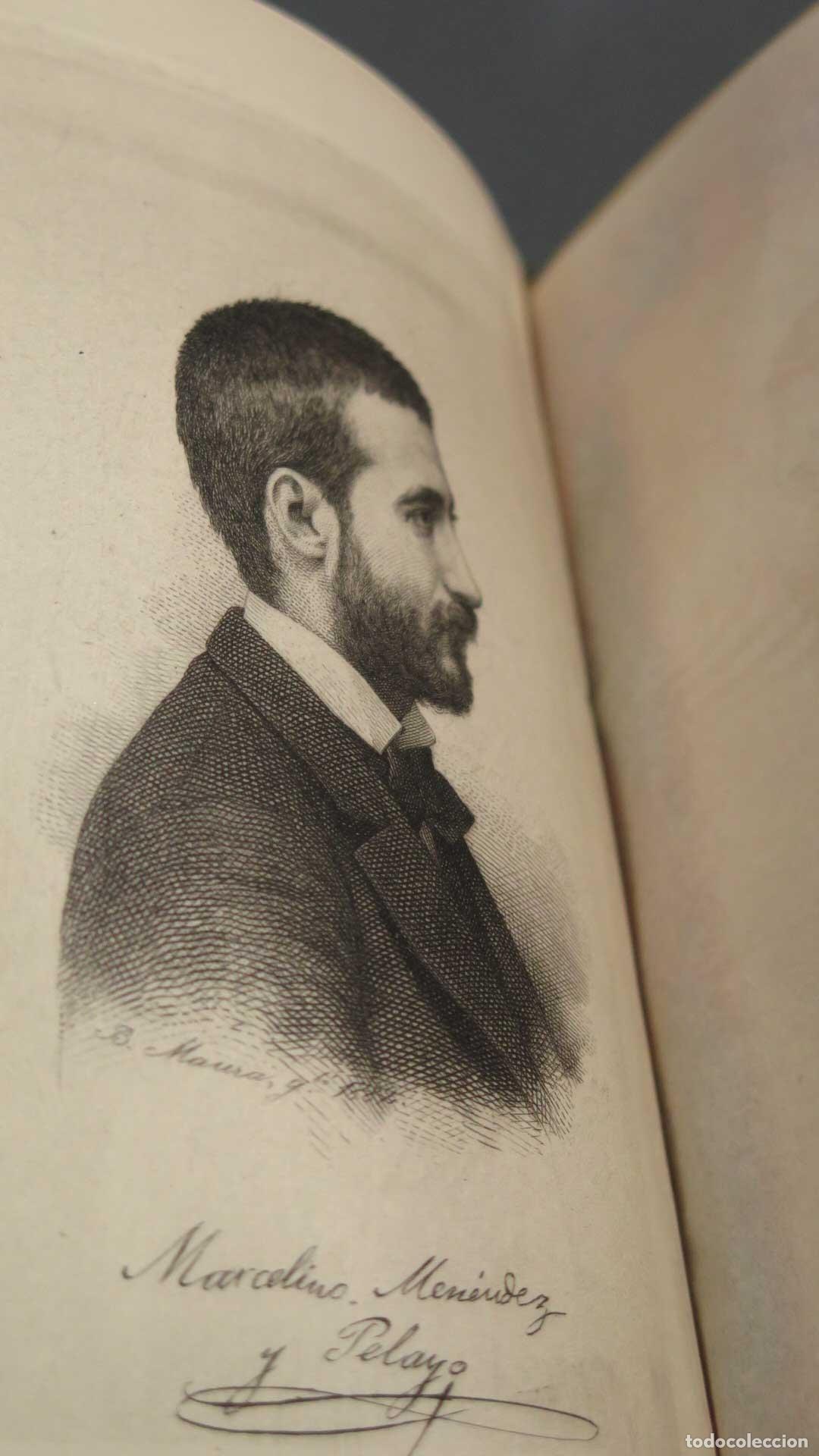 Libros antiguos: ODAS, EP&Iacute;STOLAS Y TRAGEDIAS Men&eacute;ndez y Pelayo 1883 - Foto 3