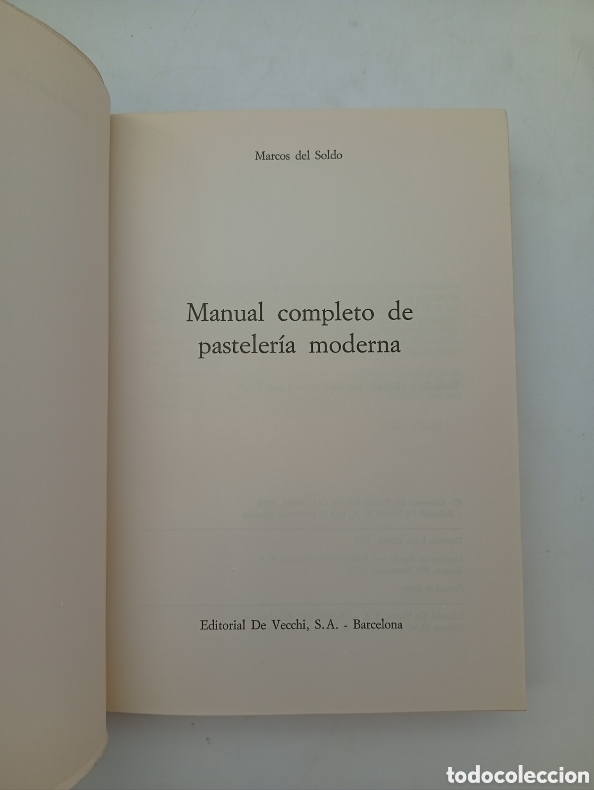 Libros antiguos: Manual completo de pasteler&iacute;a moderna 1972 - Foto 2