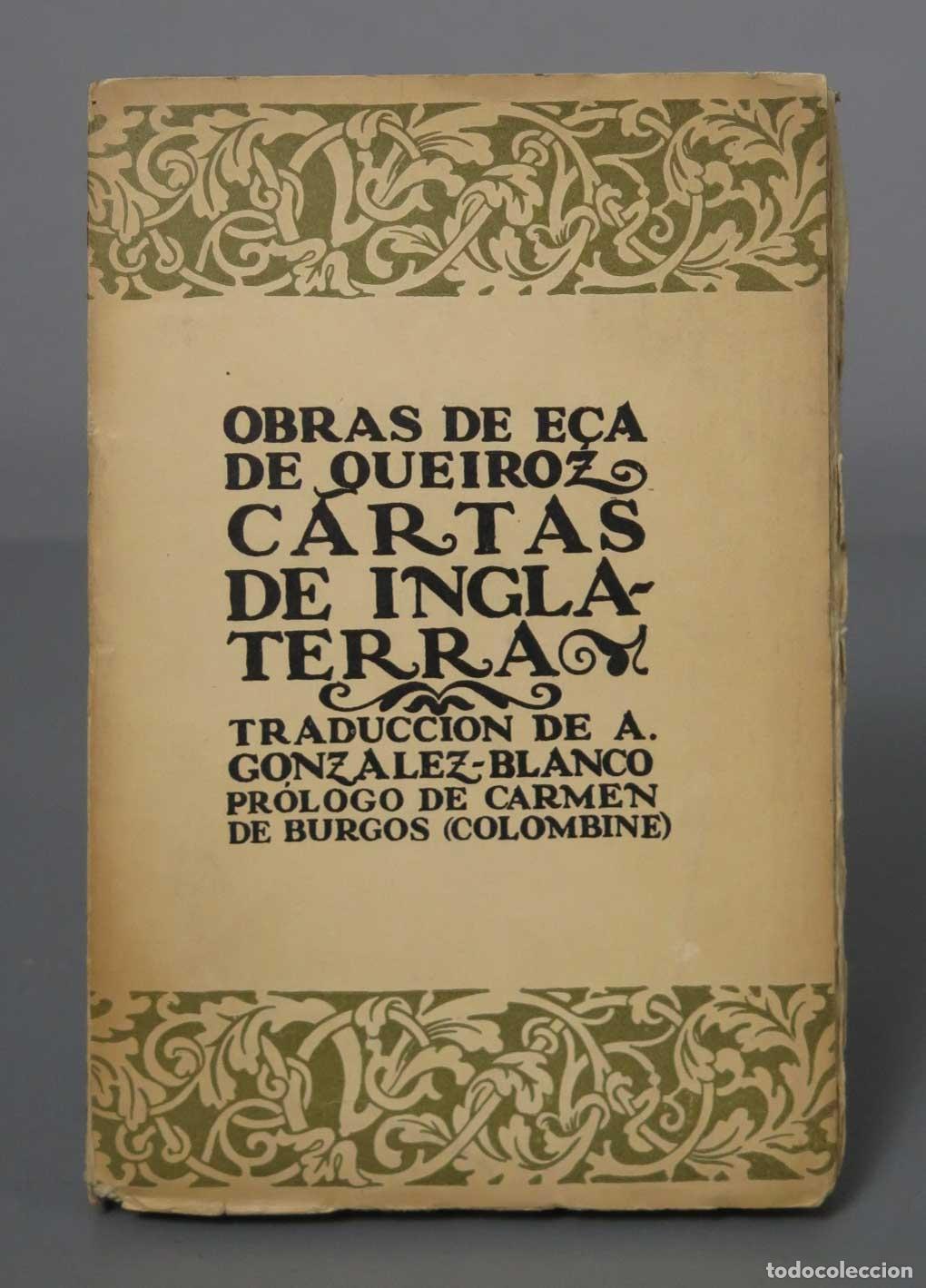 Libros antiguos: CARTAS DE INGLATERRA. E&Ccedil;A DE QUEIROZ - Foto 1