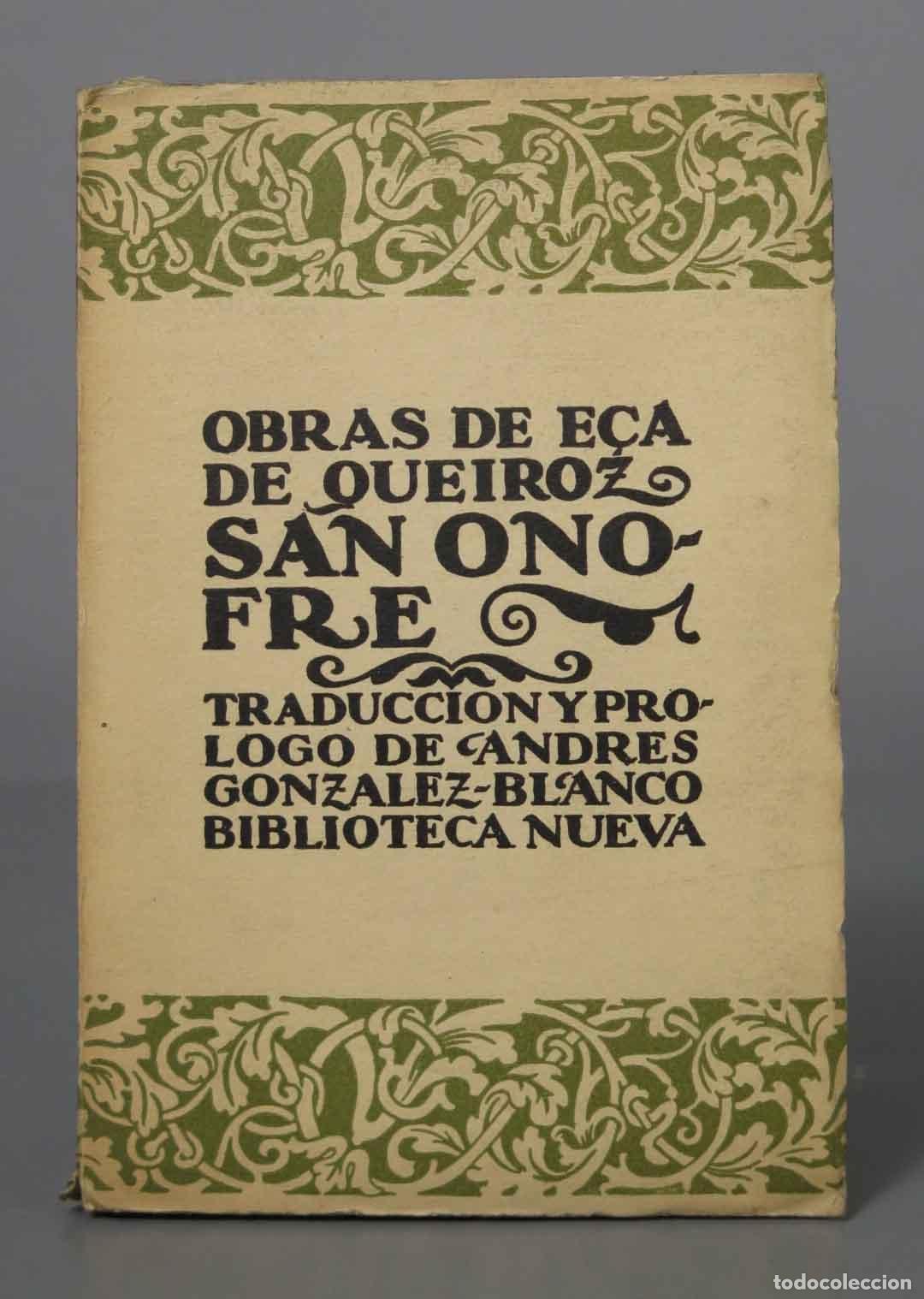 Libros antiguos: SAN ONOFRE. Obras de E&ccedil;a de Queiroz. - Foto 1