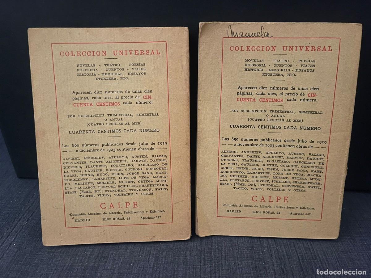 Libros antiguos: LOTE 2 LIBROS COLECCION UNIVERSAL DEL 851 A 853 Y 848 A 850 - Foto 2