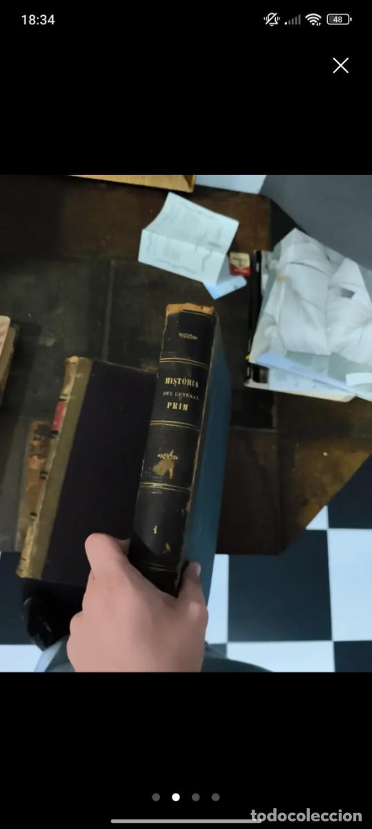 Libros antiguos: Historia de Prim. A&ntilde;o 1871. - Foto 2