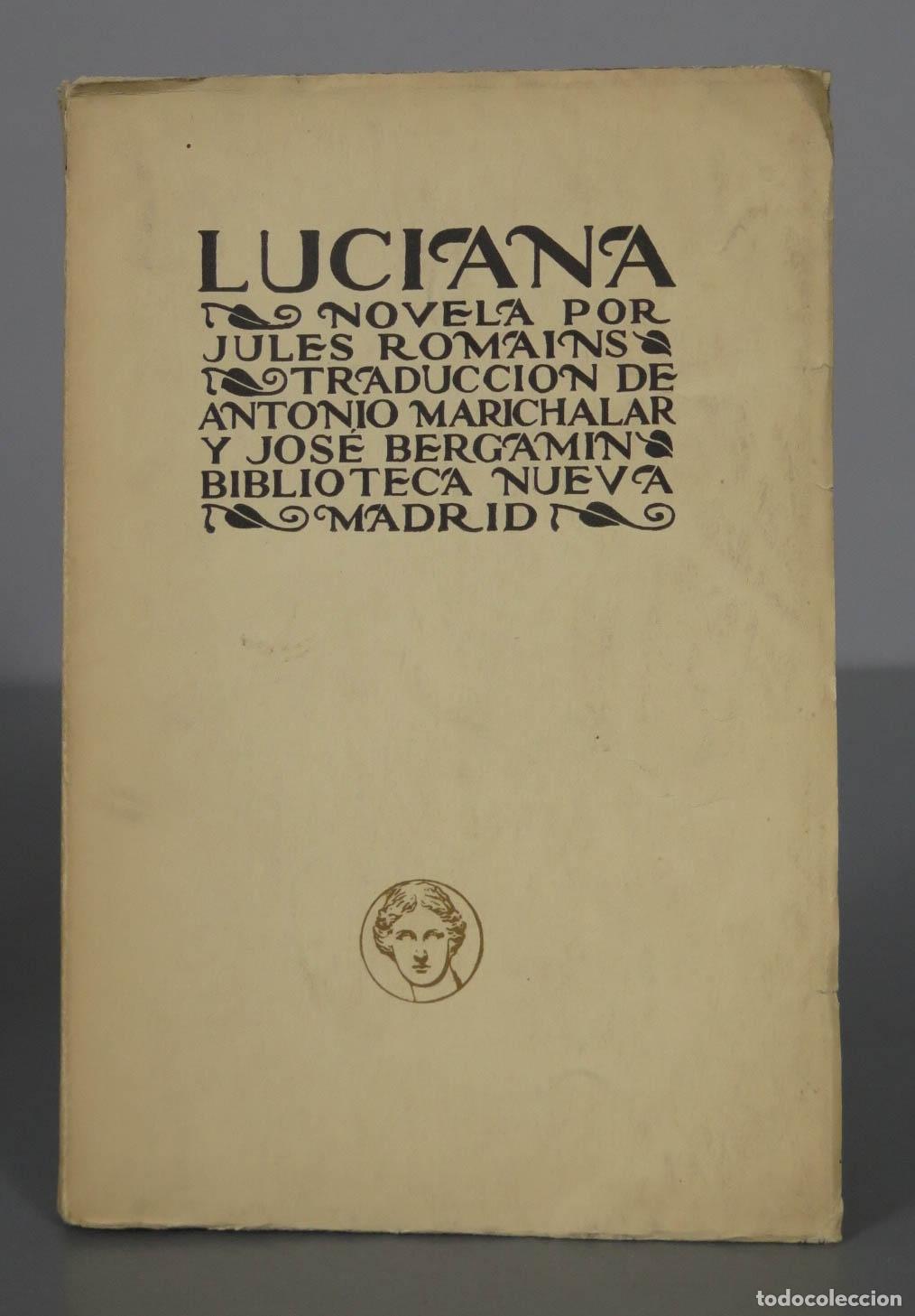 Libros antiguos: LUCIANA JULES ROMAINS 1926 - Foto 1