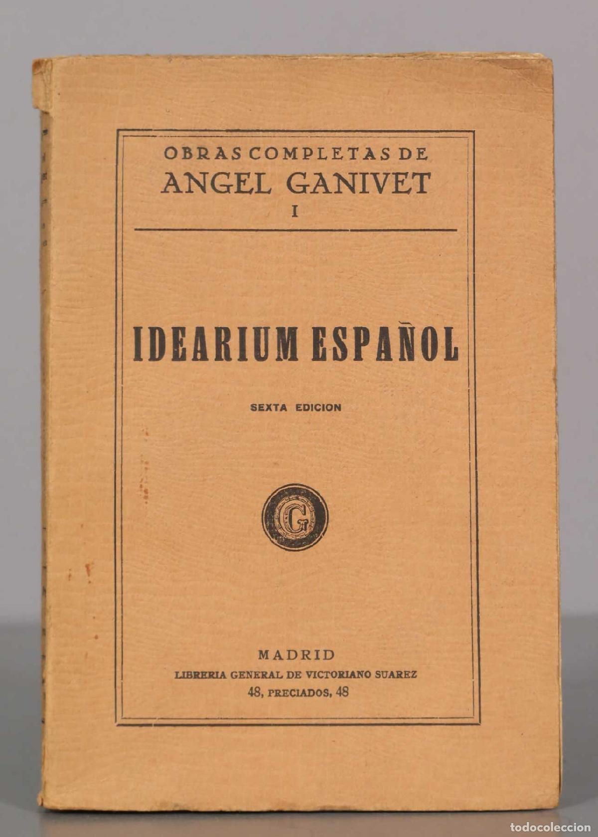 Libros antiguos: Idearium espa&ntilde;ol. GANIVET, Angel. - Foto 1