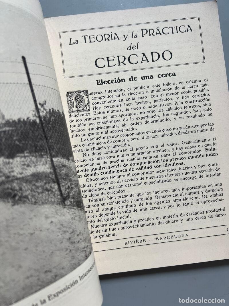 Libros antiguos: La teor&iacute;a y la pr&aacute;ctica del cercado, Rivi&egrave;re y C.&ordf; - ca. 1920 - Foto 9