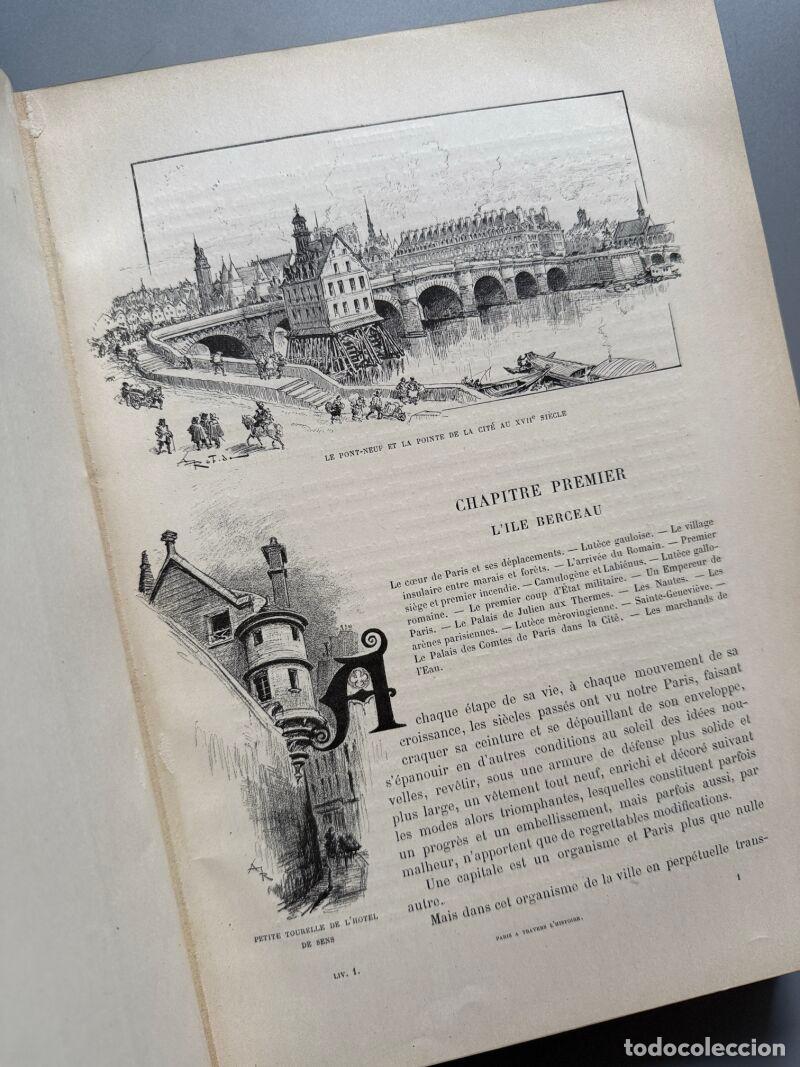 Libros antiguos: Paris de si&egrave;cle en si&egrave;cle, A. Robida - a la Libraire Illustr&eacute;e, ca. 1895 - Foto 3