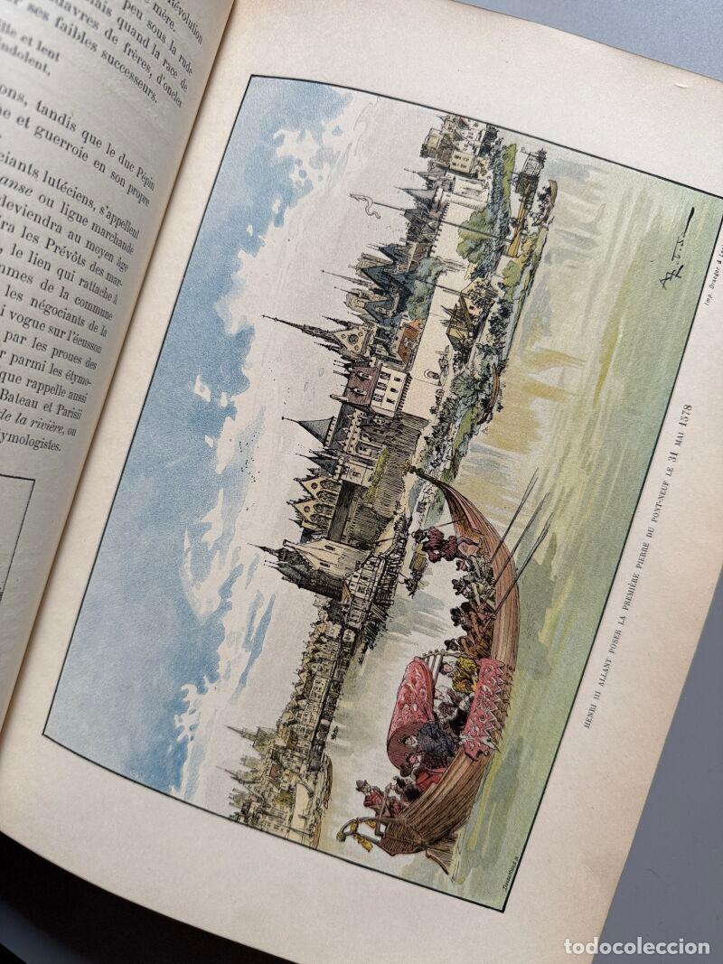 Libros antiguos: Paris de si&egrave;cle en si&egrave;cle, A. Robida - a la Libraire Illustr&eacute;e, ca. 1895 - Foto 4