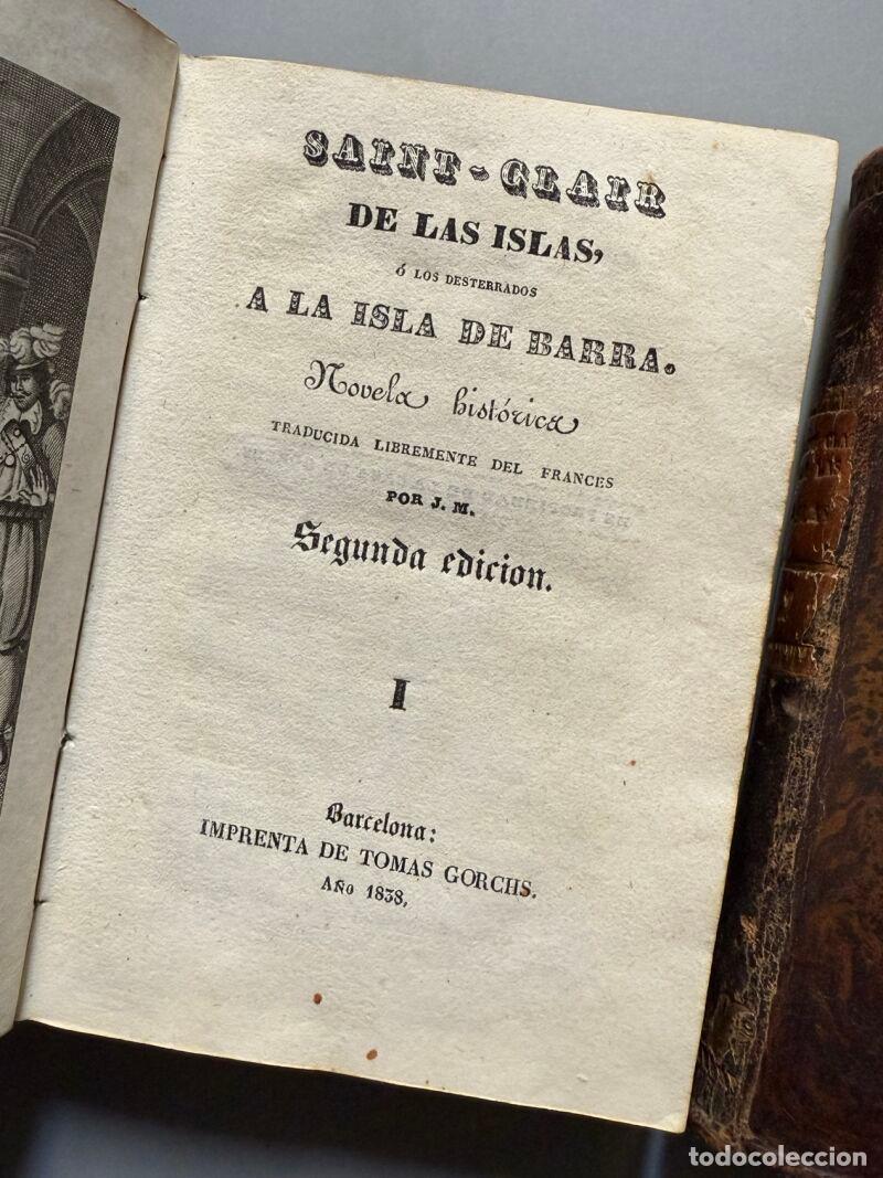 Libros antiguos: Saint-Clair de las Islas - Imprenta de Tomas Gorchs, 1838 - Foto 2