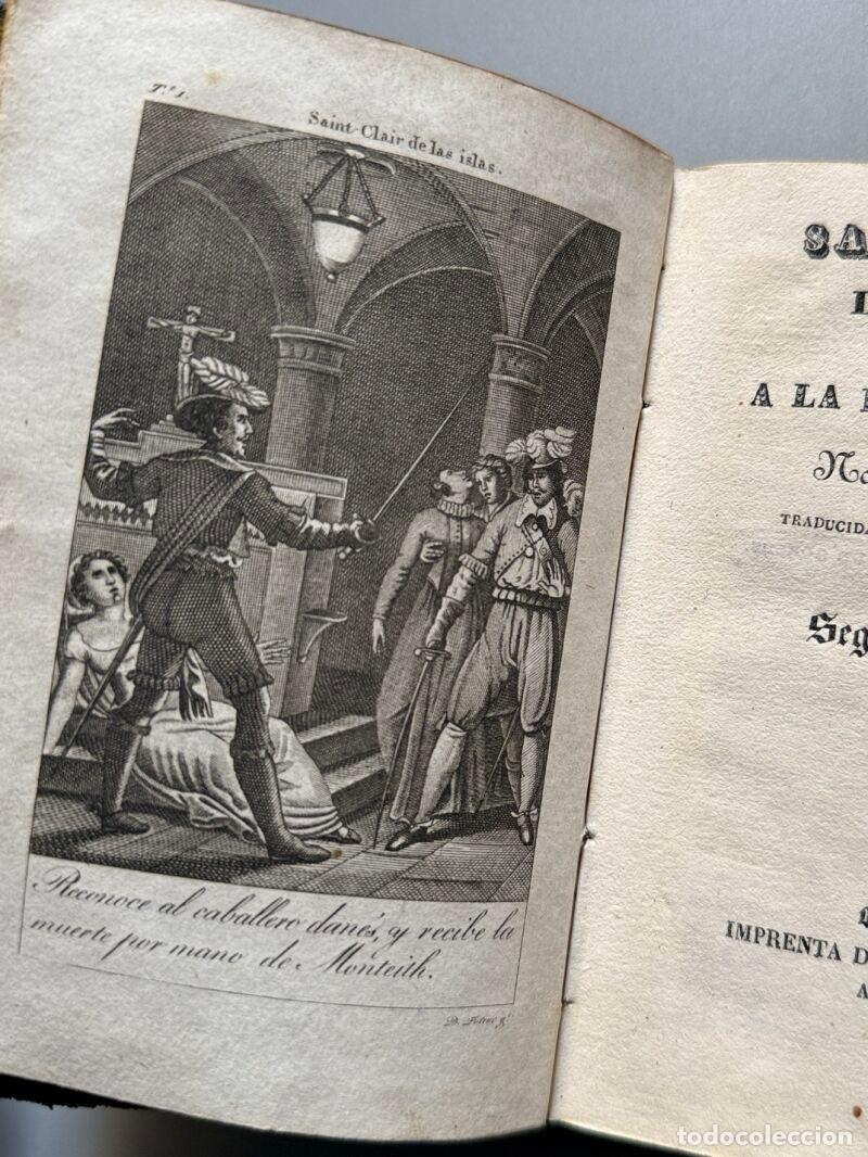 Libros antiguos: Saint-Clair de las Islas - Imprenta de Tomas Gorchs, 1838 - Foto 3