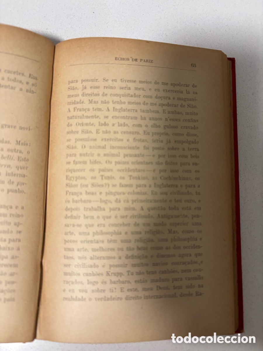 Libros antiguos: Libro &ldquo;Echos de Pariz&rdquo; E&ccedil;a de Queiroz. Primera edici&oacute;n portuguesa. - Foto 3