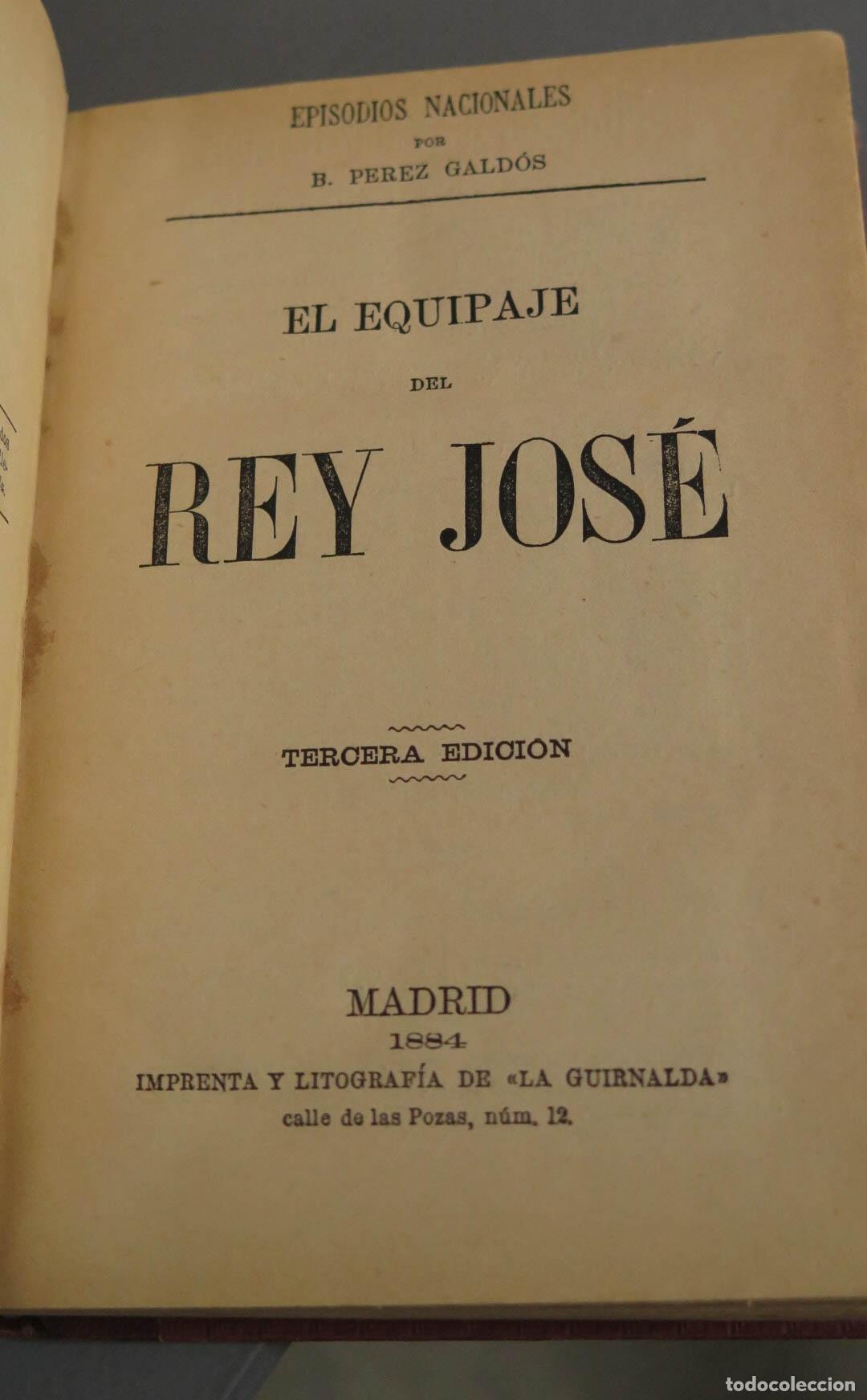 Libros antiguos: EPISODIOS NACIONALES. GALDOS. EDICIONES 1884-1886 - Foto 4