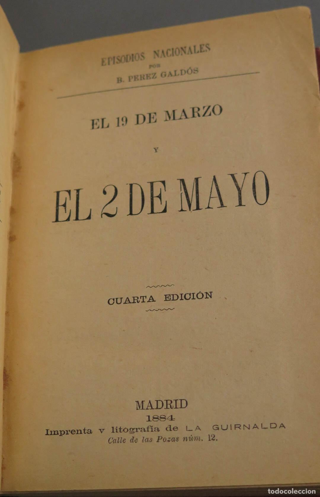 Libros antiguos: EPISODIOS NACIONALES. GALDOS. EDICIONES 1884-1886 - Foto 5