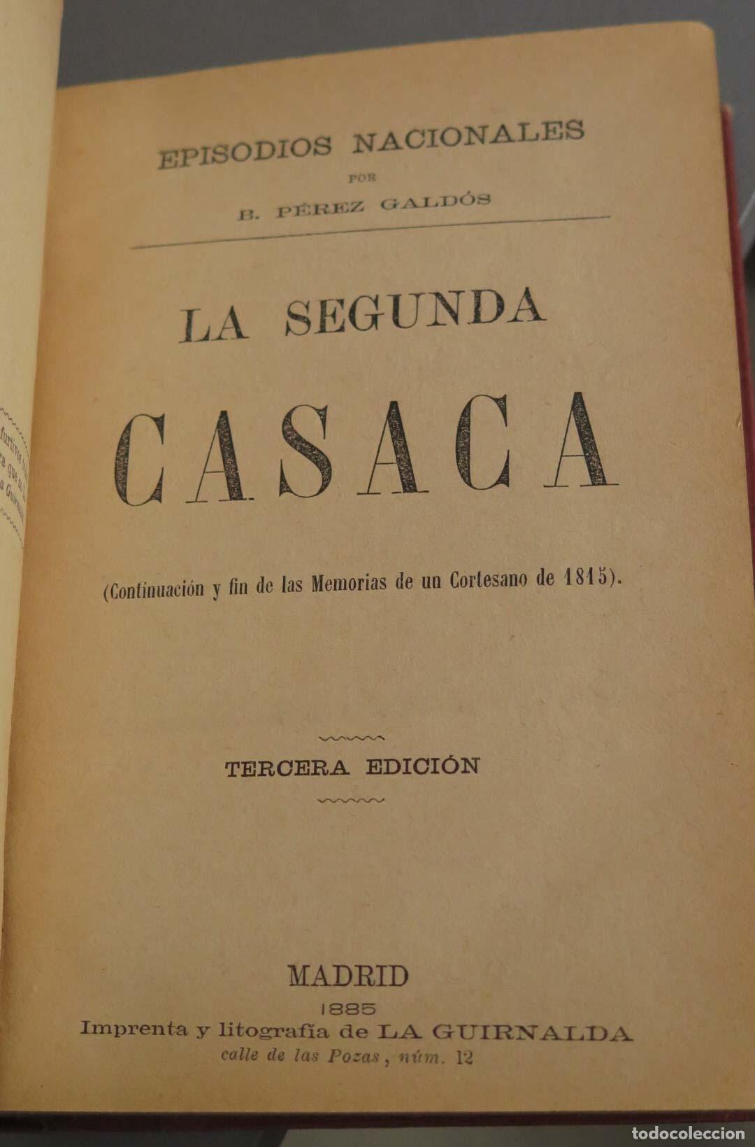 Libros antiguos: EPISODIOS NACIONALES. GALDOS. EDICIONES 1884-1886 - Foto 6