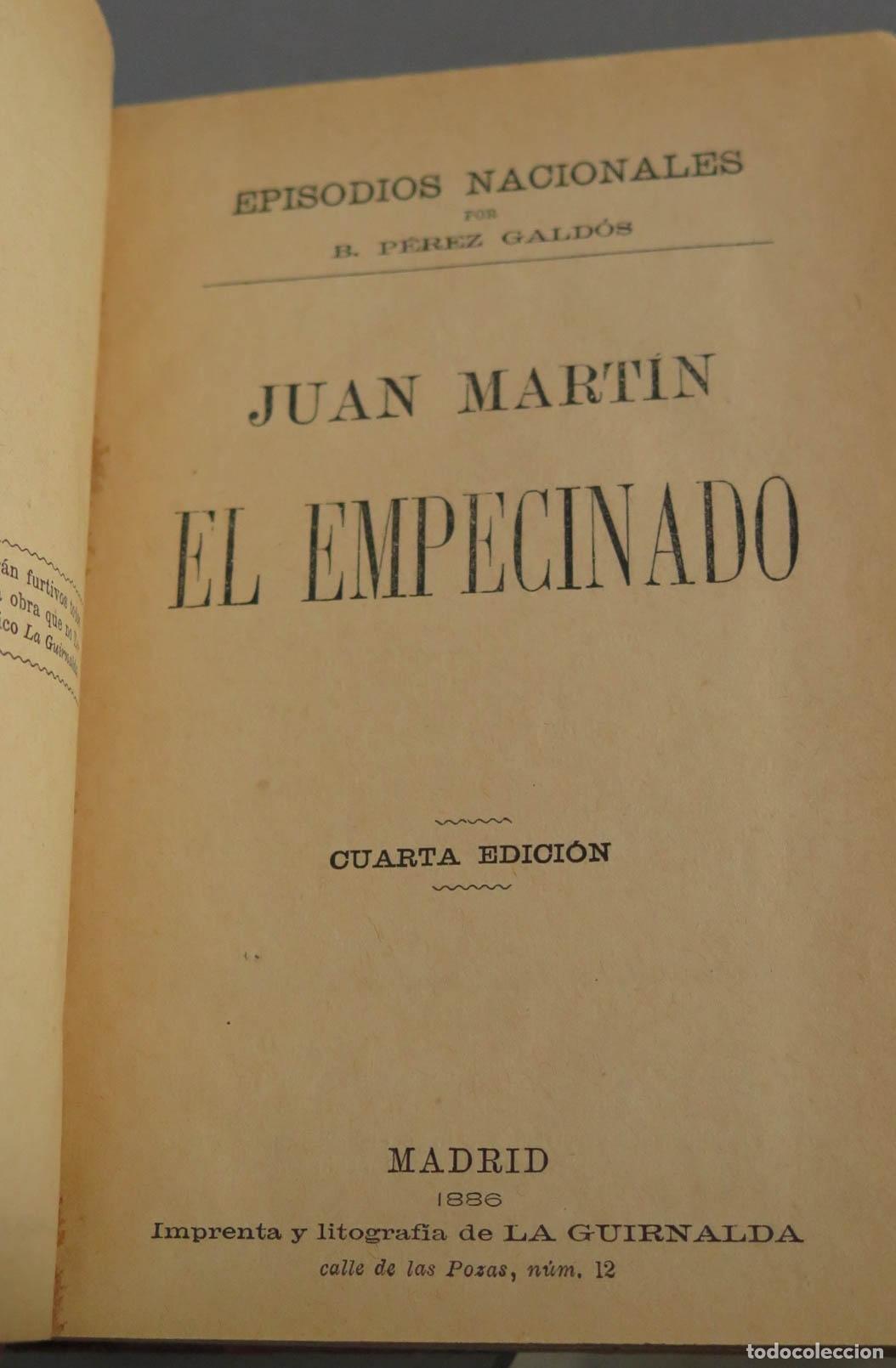 Libros antiguos: EPISODIOS NACIONALES. GALDOS. EDICIONES 1884-1886 - Foto 11