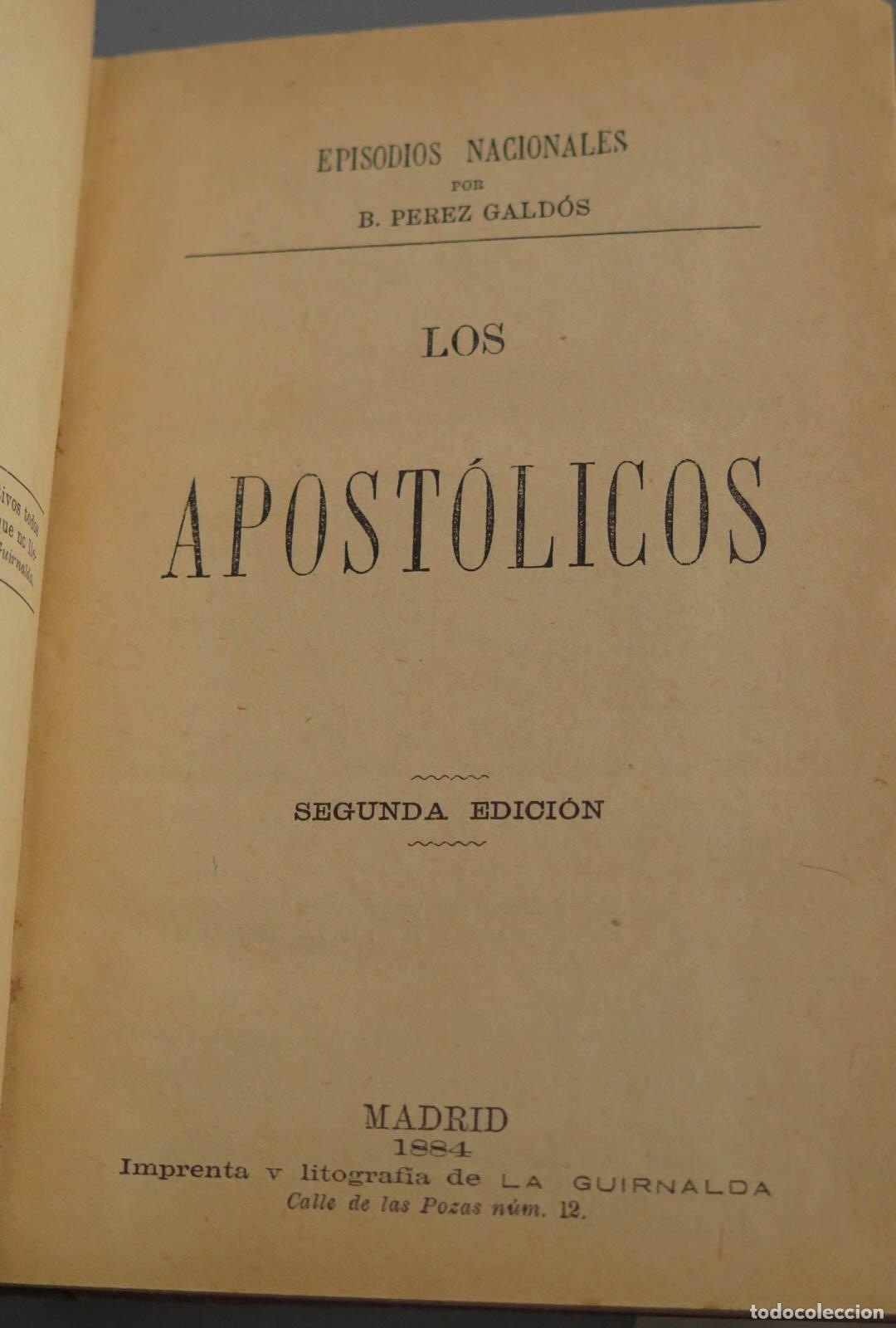 Libros antiguos: EPISODIOS NACIONALES. GALDOS. EDICIONES 1884-1886 - Foto 12