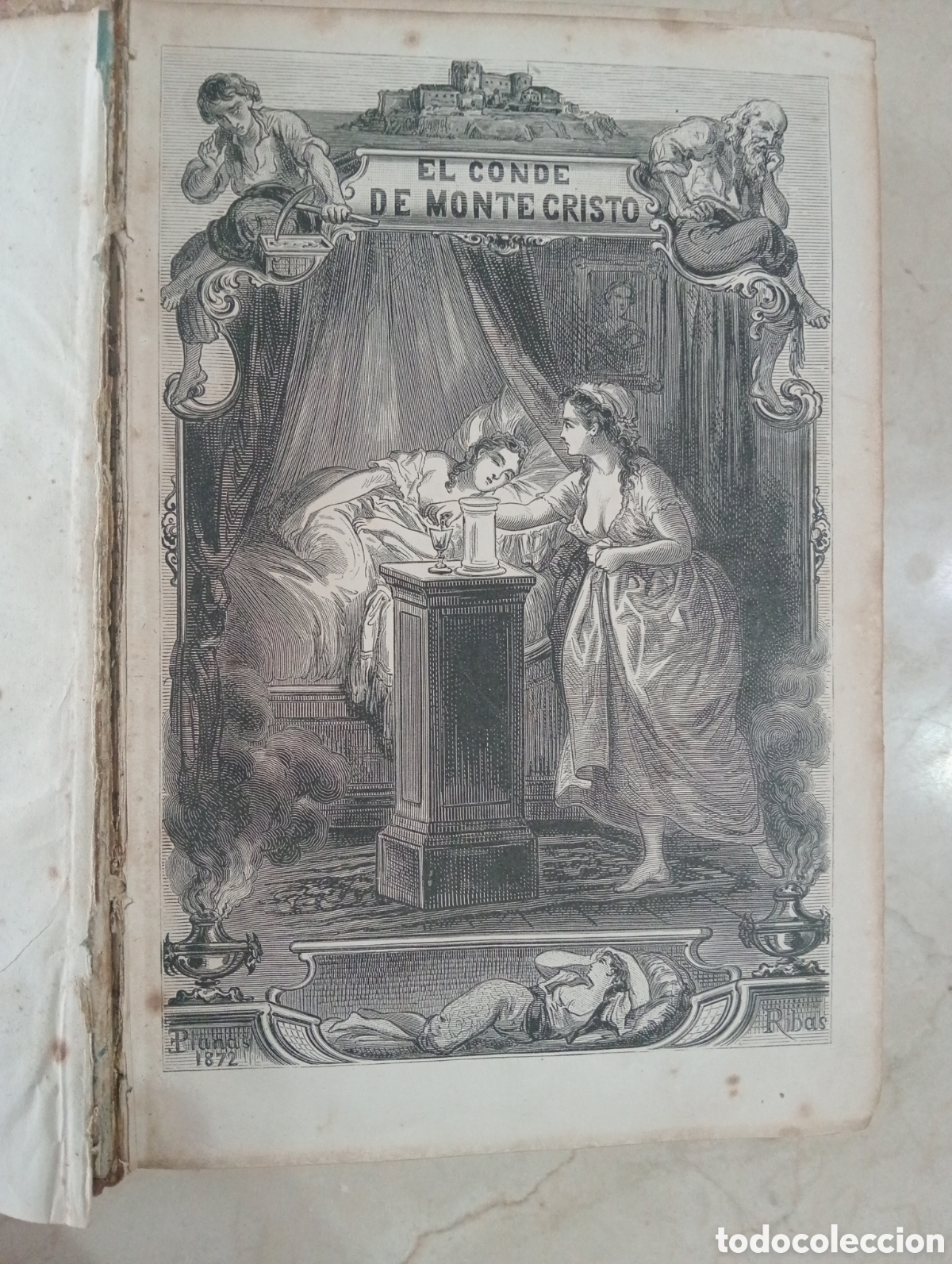 Libros antiguos: El Conde de Montecristo (1873) - Foto 4