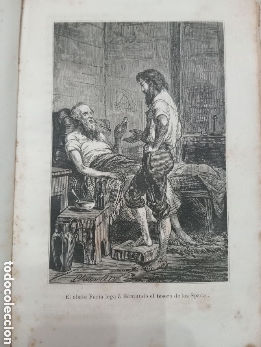 Libros antiguos: El Conde de Montecristo (1873) - Foto 6