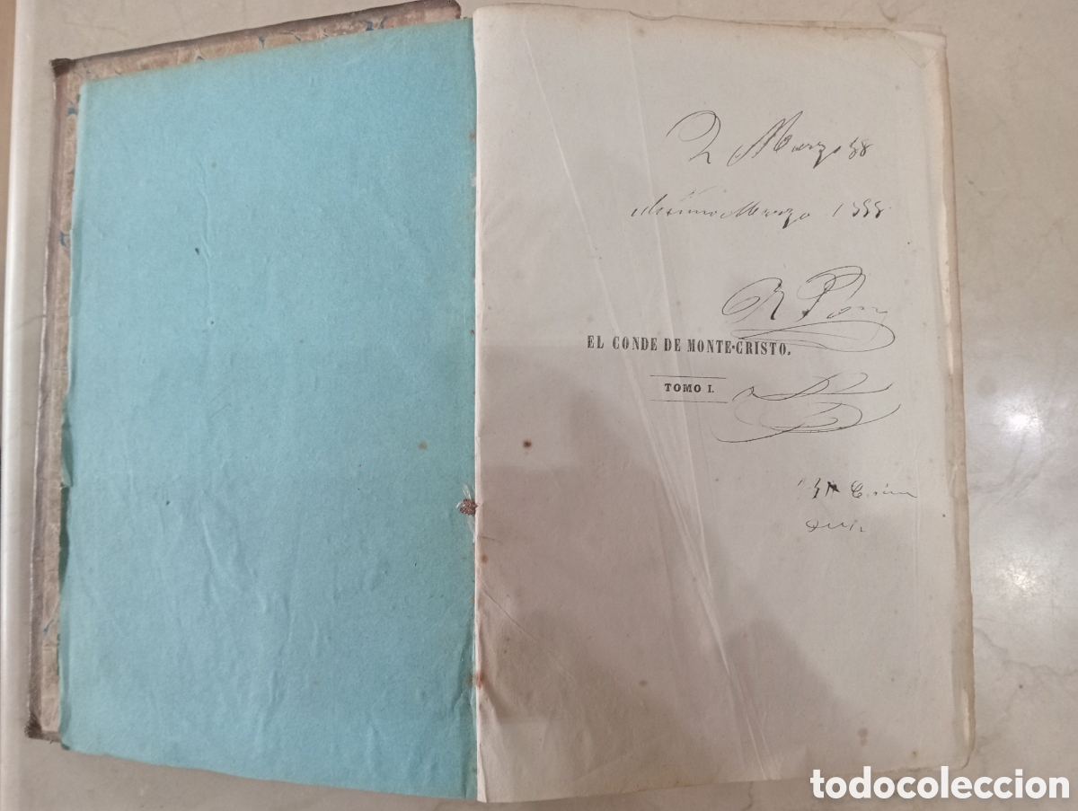 Libros antiguos: El Conde de Montecristo (1873) - Foto 2