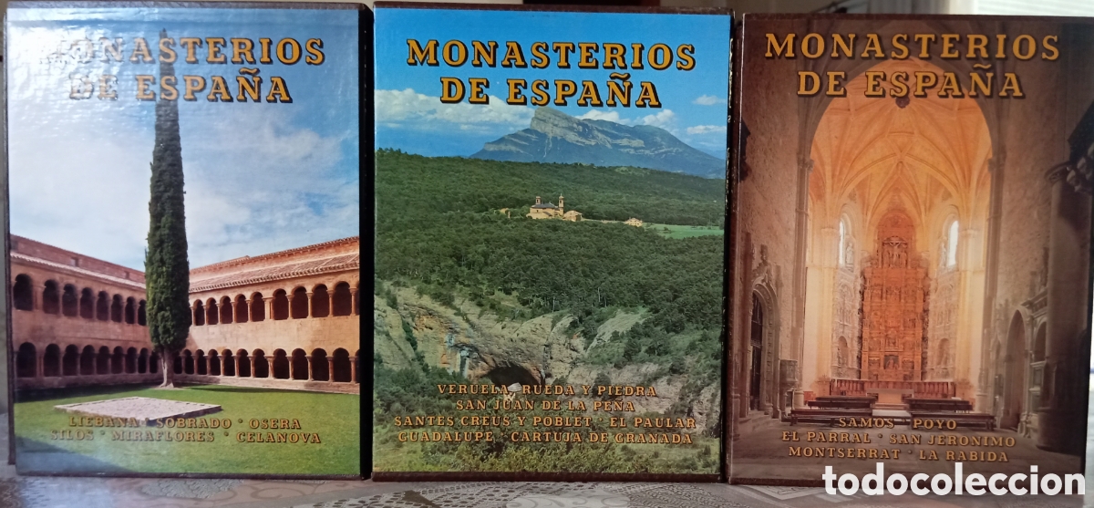 Libros antiguos: MONASTERIOS DE ESPA&Ntilde;A I-II-III EVEREST - Foto 2