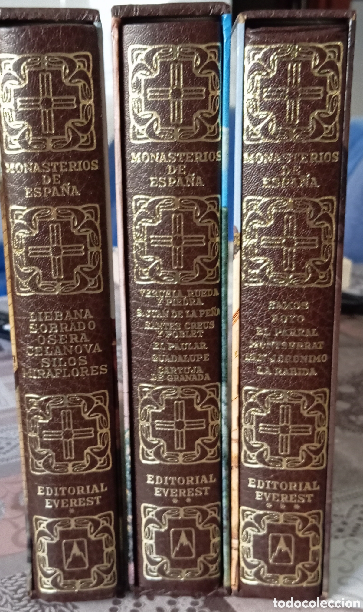 Libros antiguos: MONASTERIOS DE ESPA&Ntilde;A I-II-III EVEREST - Foto 3