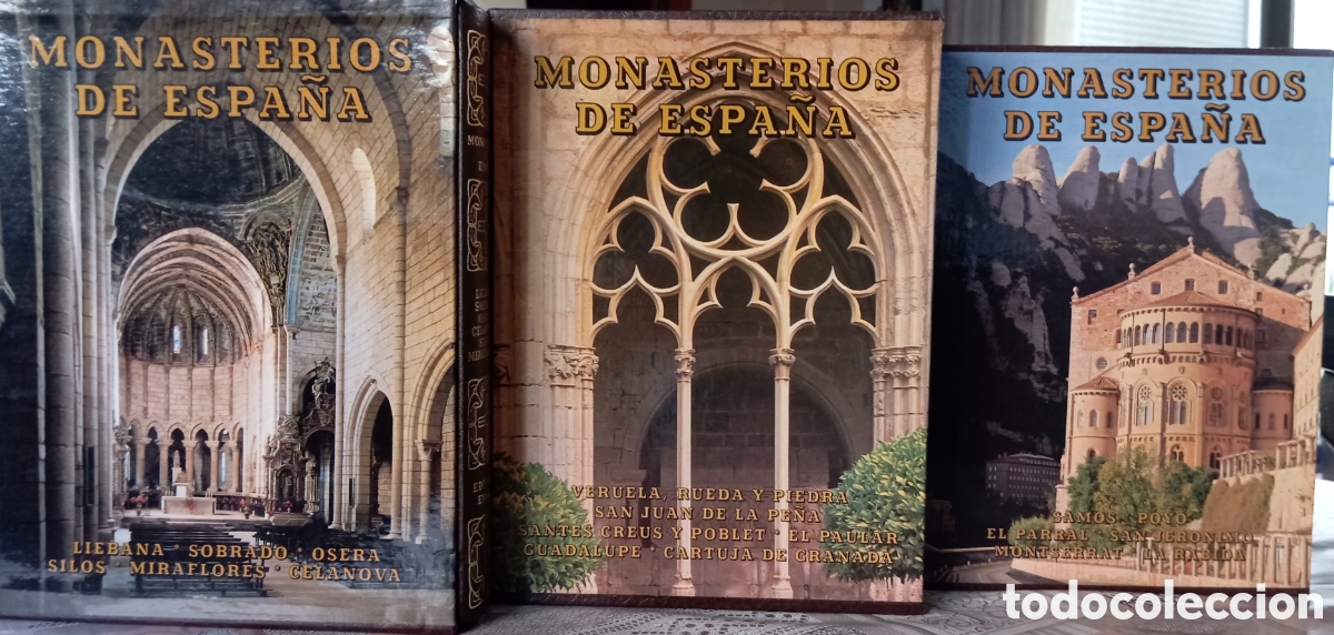 Libros antiguos: MONASTERIOS DE ESPA&Ntilde;A I-II-III EVEREST - Foto 1