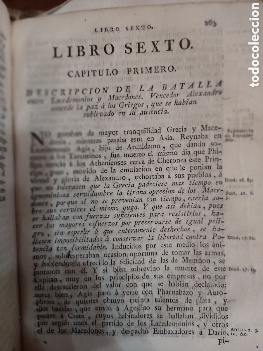 Libros antiguos: Vida y acciones de Alexandro El grande - Foto 4