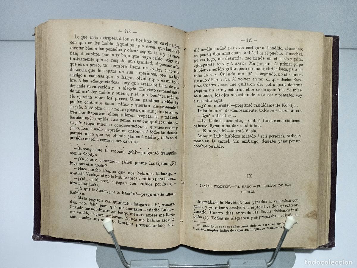 Libros antiguos: Los presidios de Siberia - Dostoyewski, Fedoro - Foto 3