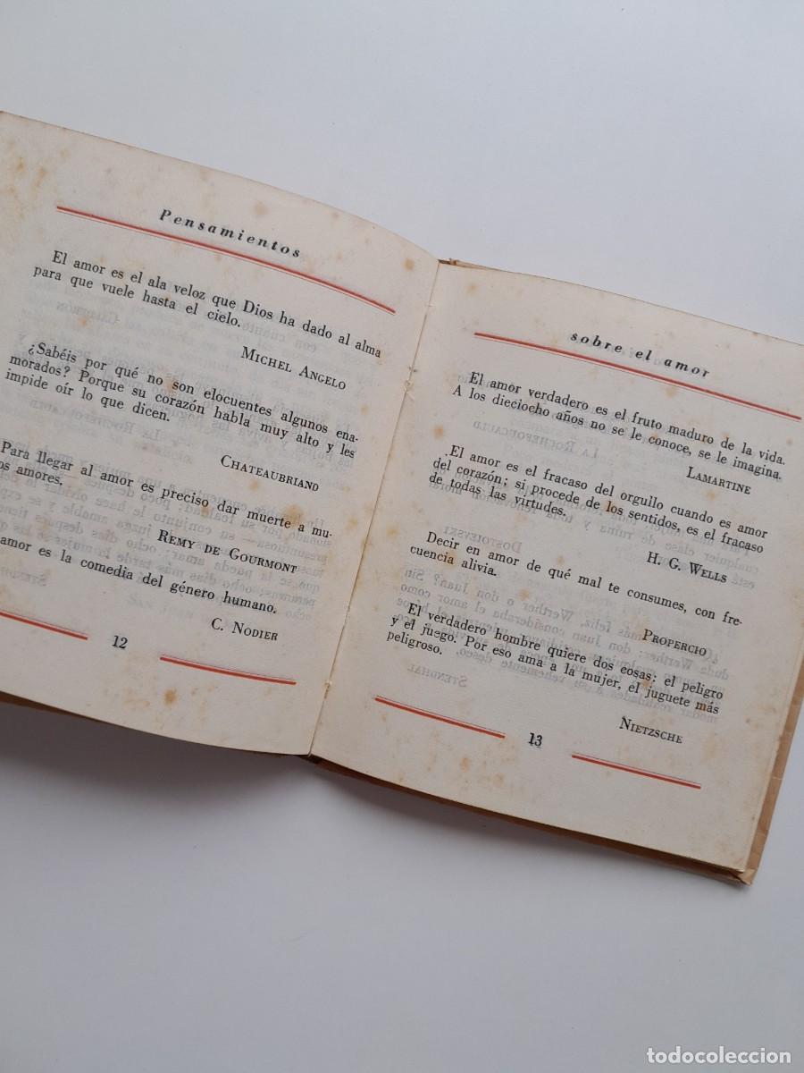 Libros antiguos: PENSAMIENTOS SOBRE EL AMOR - VV. AA (1941) - Foto 3
