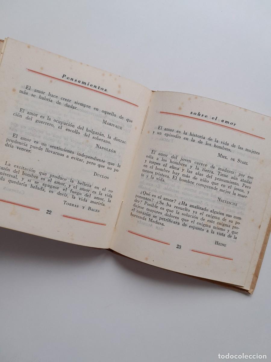 Libros antiguos: PENSAMIENTOS SOBRE EL AMOR - VV. AA (1941) - Foto 4