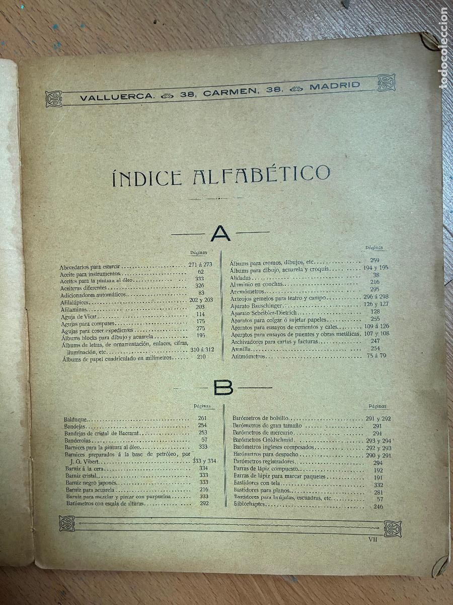 Libros antiguos: CATALOGO GENERAL VALLUERCA, A&Ntilde;O 1908 - Foto 7