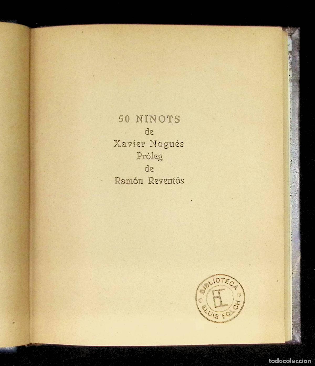 Libros antiguos: 50 NINOTS. - NOGU&Eacute;S, Xavier. - Foto 2